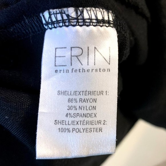 ERIN Erin Fetherston Marie Black Dress 10 Fit Flare Sleeveless Openwork Work - Picture 12 of 12